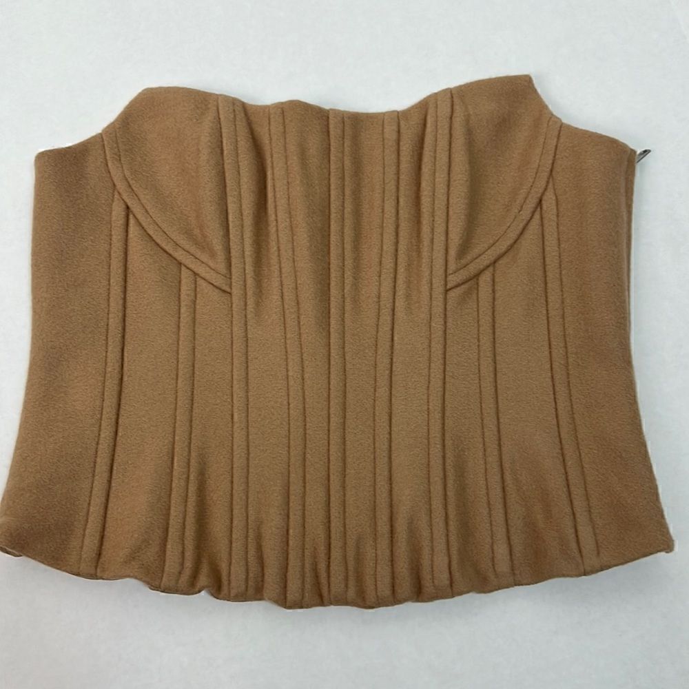 LPA Camel bones strapless corset top NWOT size small